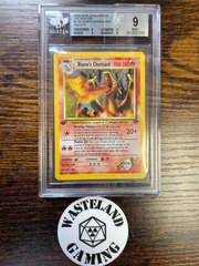 2000 Gym Challenge 1st Edition 2 Blaine's Charizard Holo BGS 9 0013321125